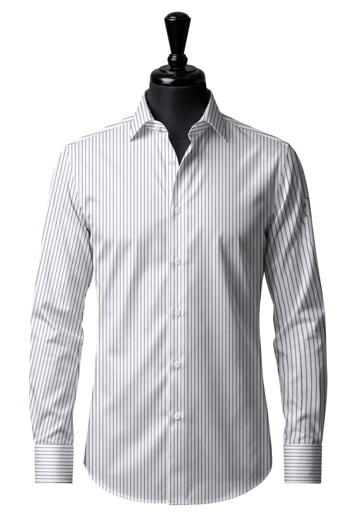 Royal Caribbean Gold Navy Pencil Stripe Shirt — SH-1 front — FM85631