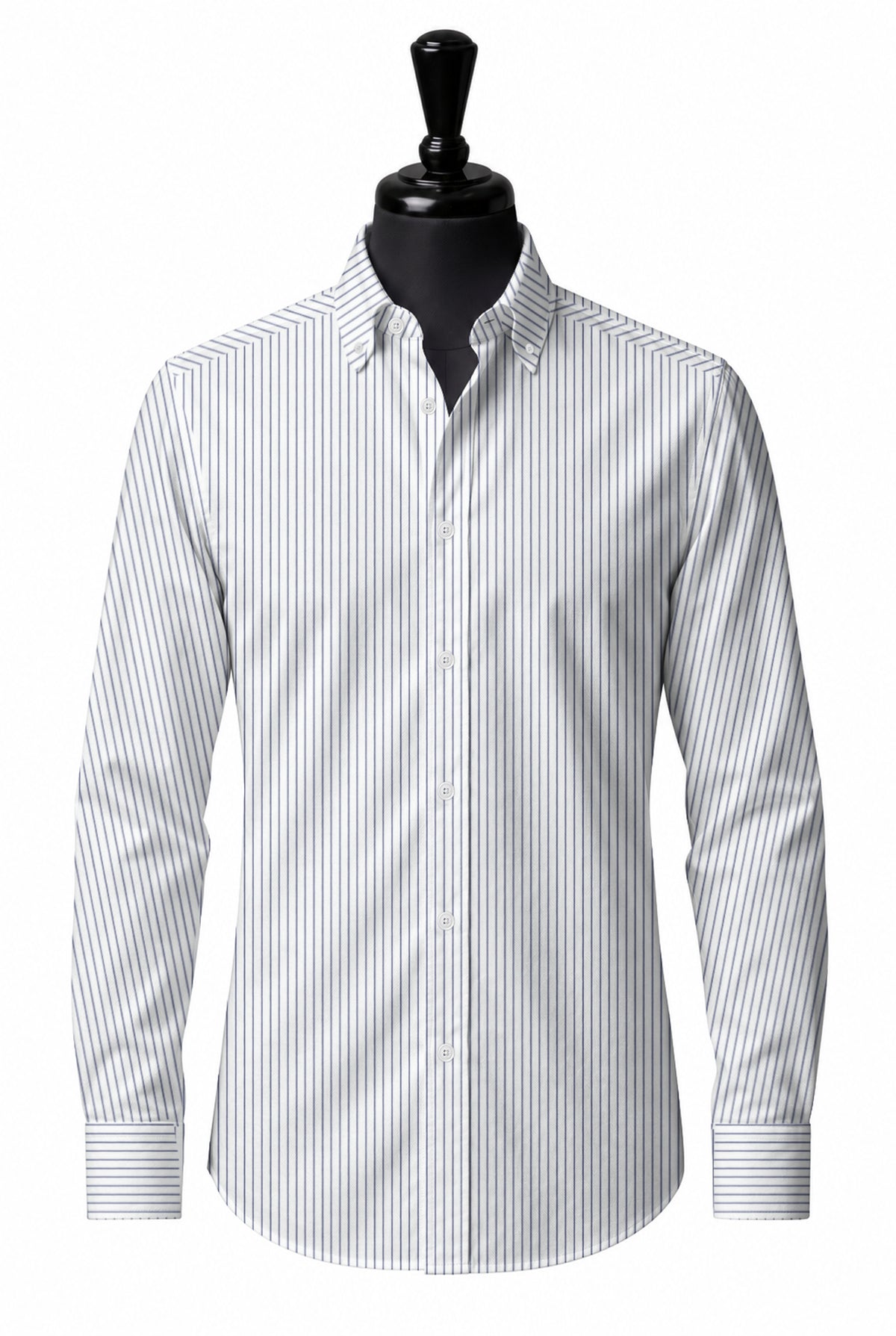 Royal Caribbean Gold Navy Pencil Stripe Shirt — SH-3 front — FM85631