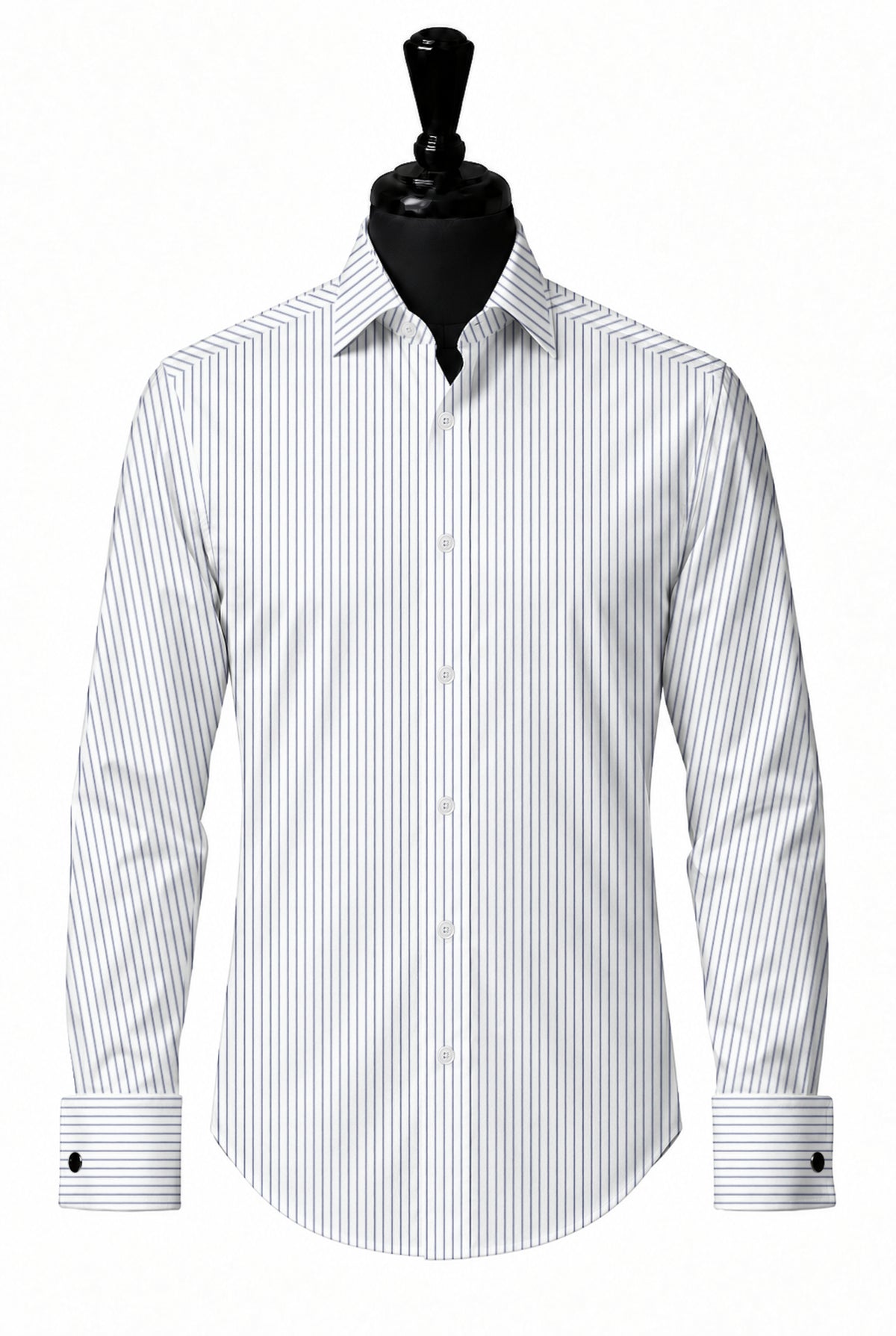 Royal Caribbean Gold Navy Pencil Stripe Shirt — SH-4 front — FM85631