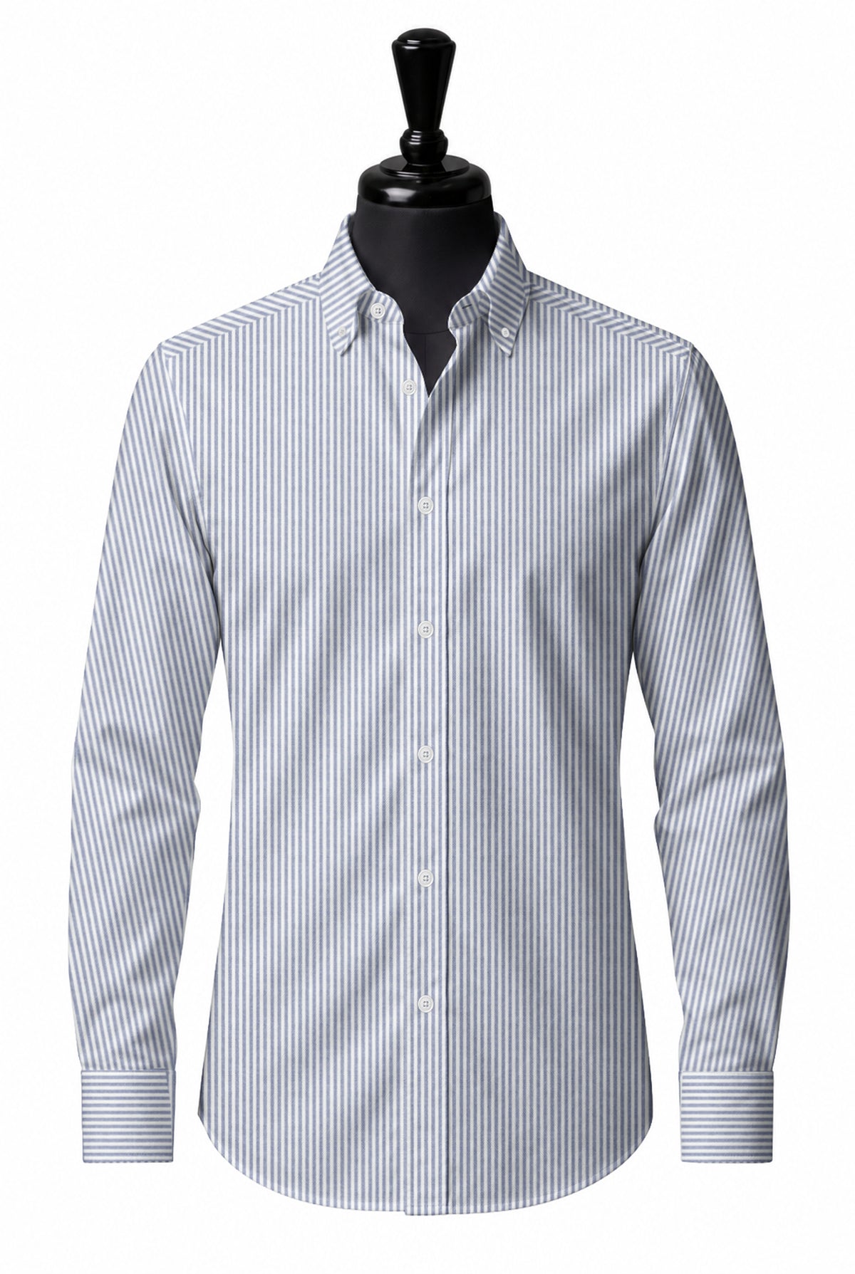 Royal Caribbean Gold Navy Oxford Stripe Shirt — SH-3 front — FM85817