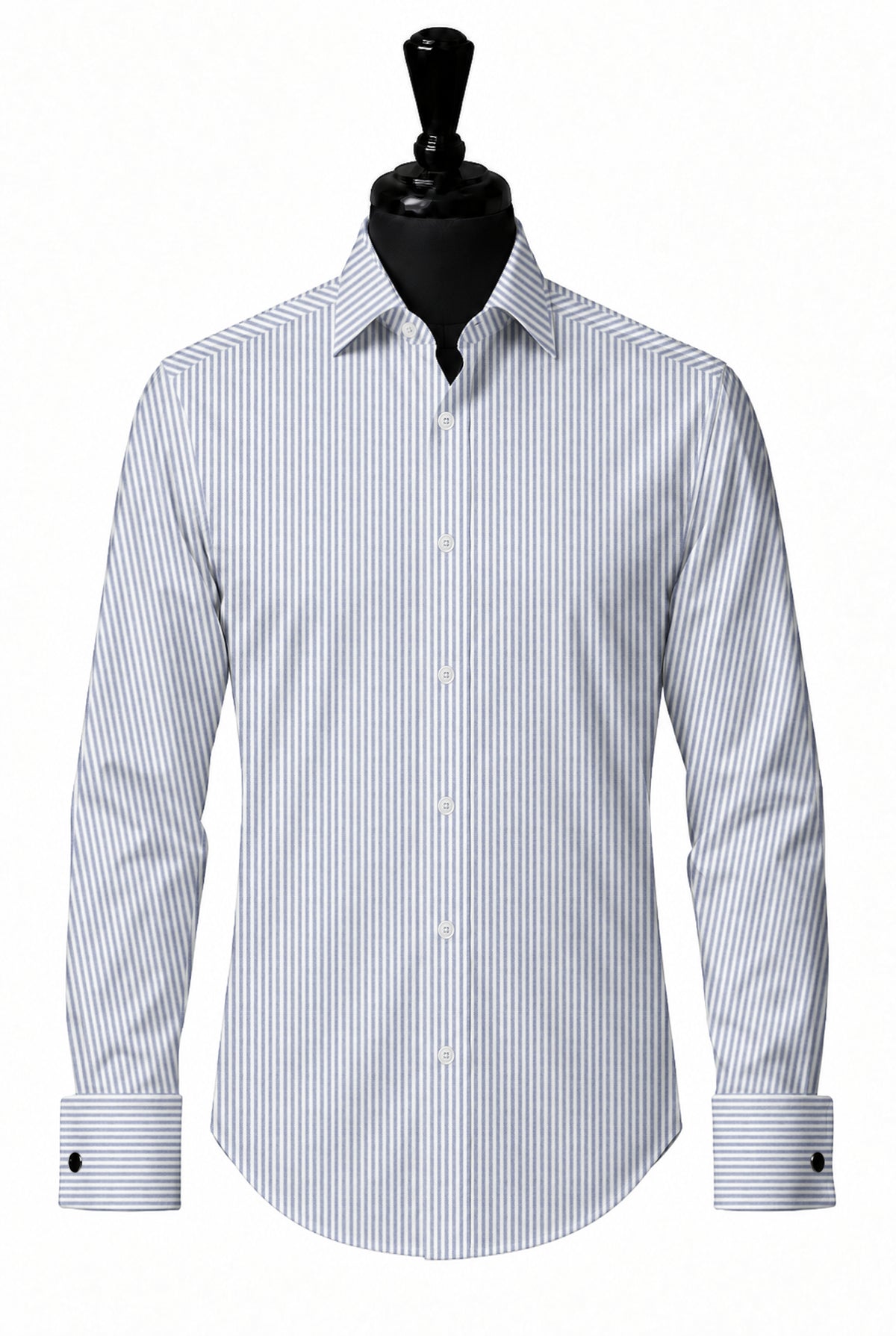 Royal Caribbean Gold Navy Oxford Stripe Shirt — SH-4 front — FM85817
