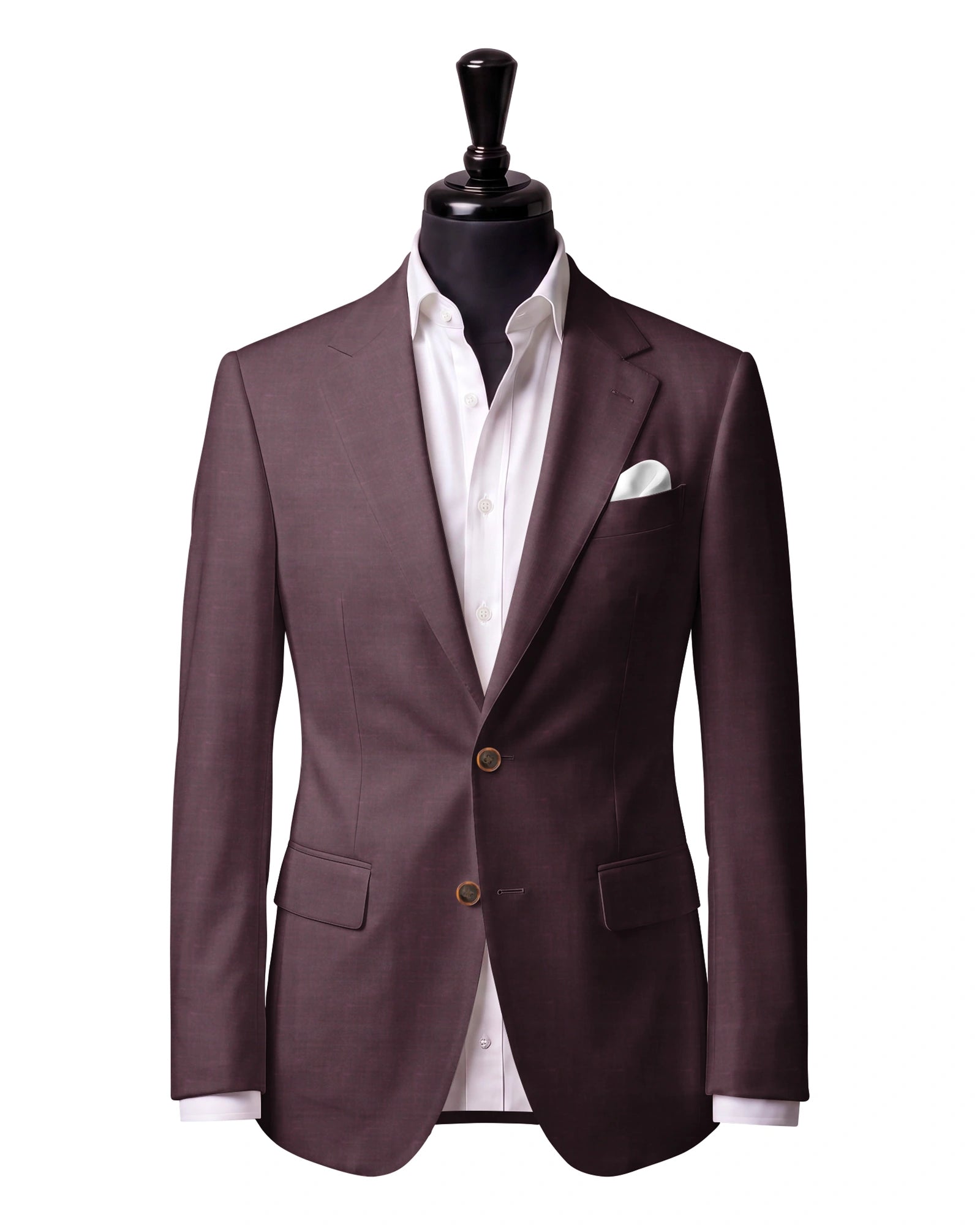Purple Sport Jacket — J1 — Two-button notch lapel. Straight flap pockets.