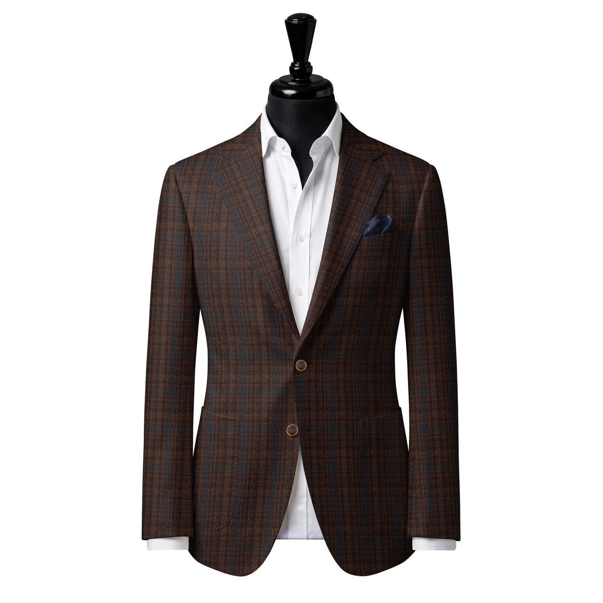 Rust multicolor check Sport Jacket — Style 1