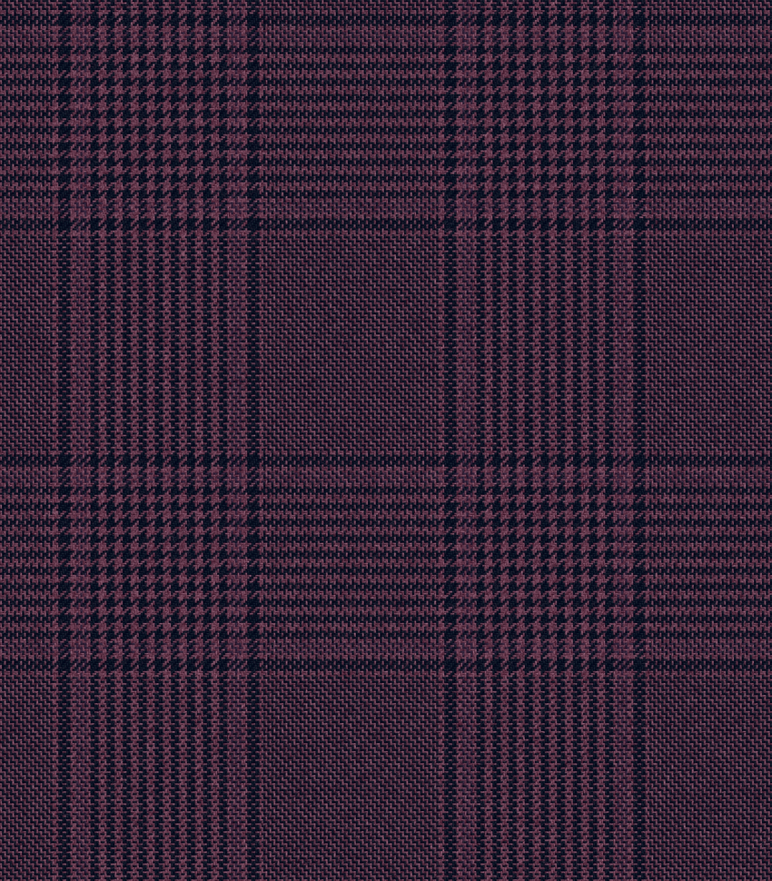 Plum geometric check Sport Jacket — cloth swatch