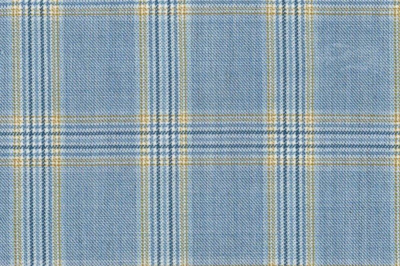 Light Blue & Yellow Check Sport Jacket — cloth swatch