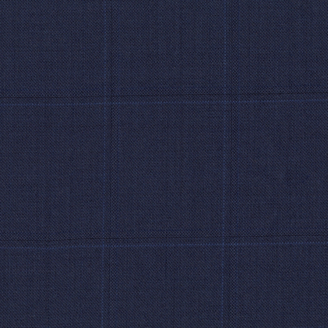 Navy Windowpane Suit — cloth swatch