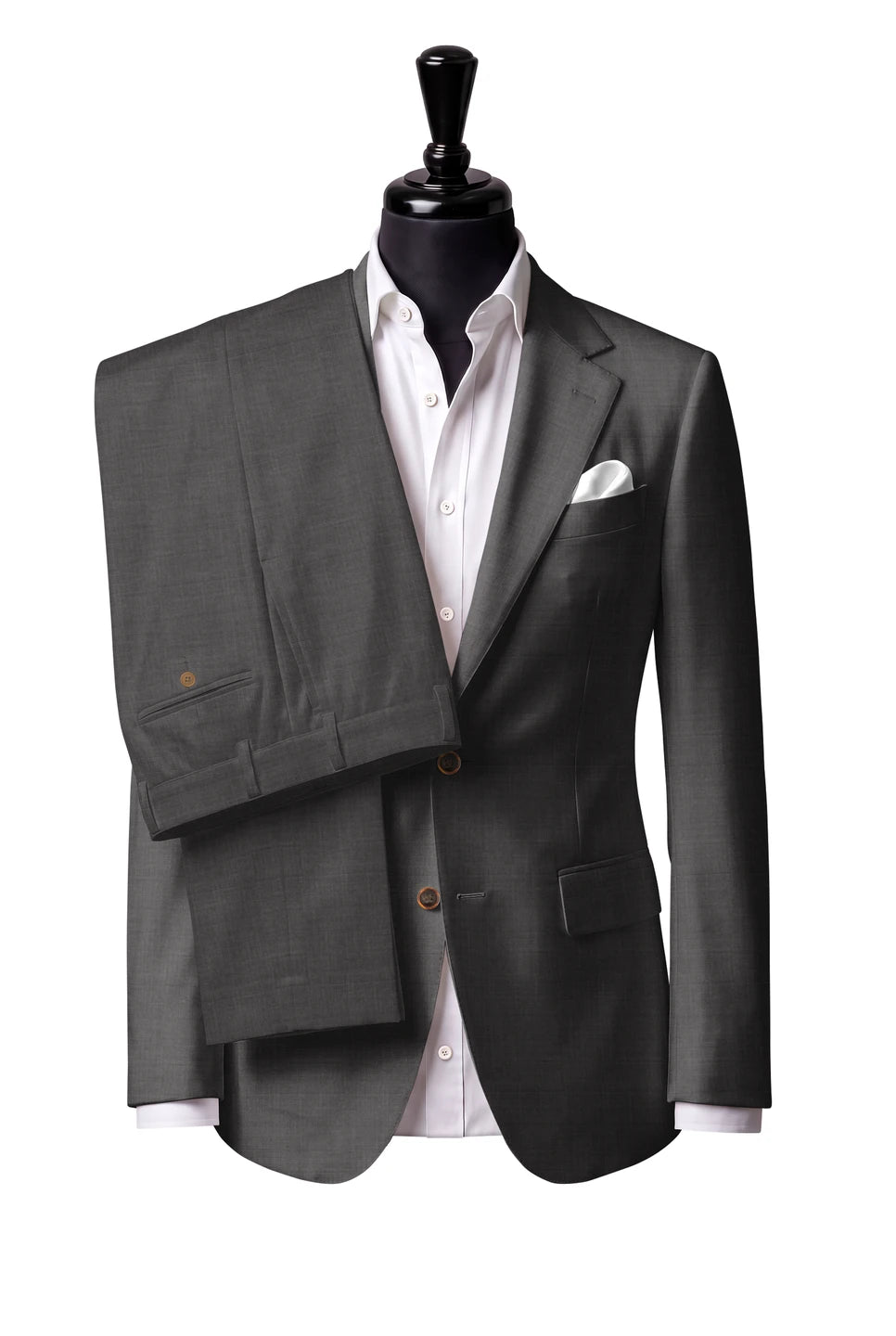 Grey Fine Check Suit — Style 2