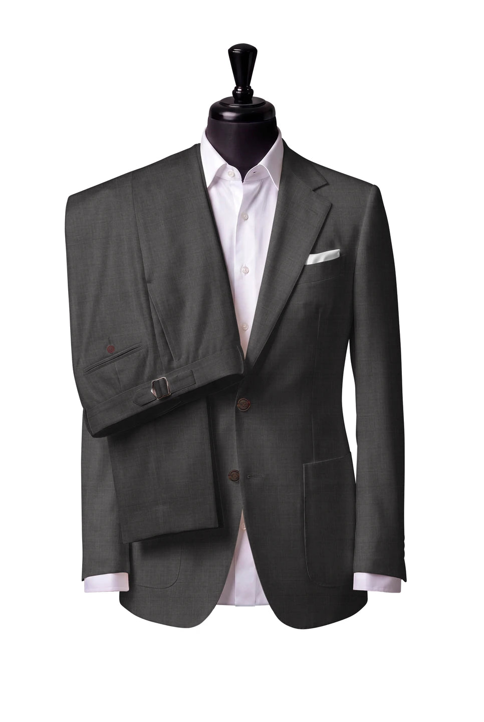 Grey Fine Check Suit — Style 4