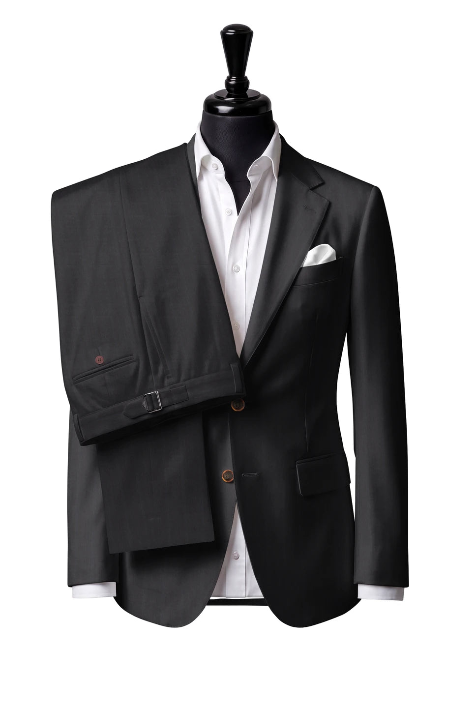 Charcoal Pinstripe Suit — Style 1