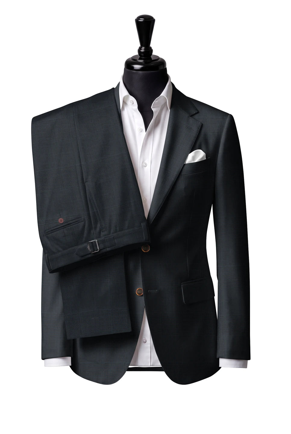 Tallia Navy Microcheck Suit — Style 1