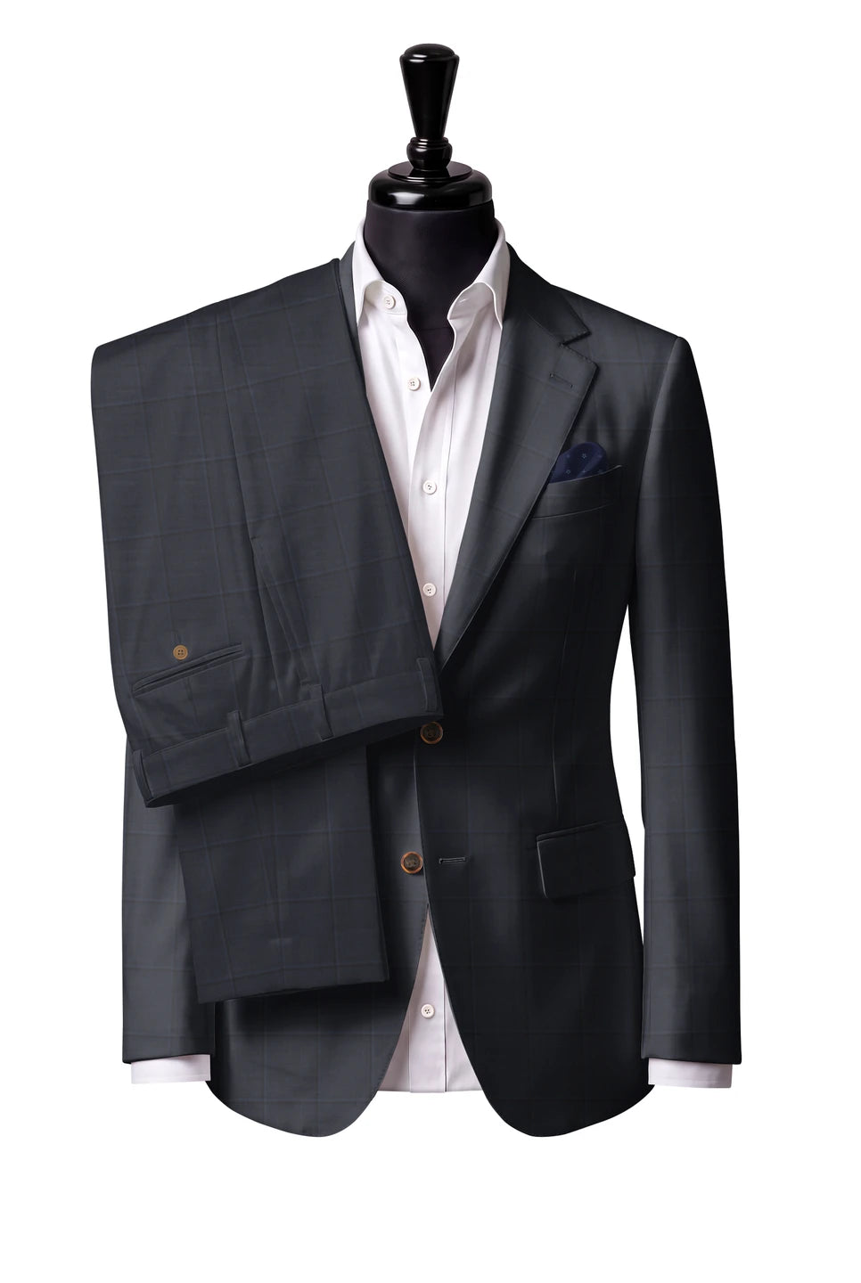 Tallia Navy Windowpane Suit — Style 2