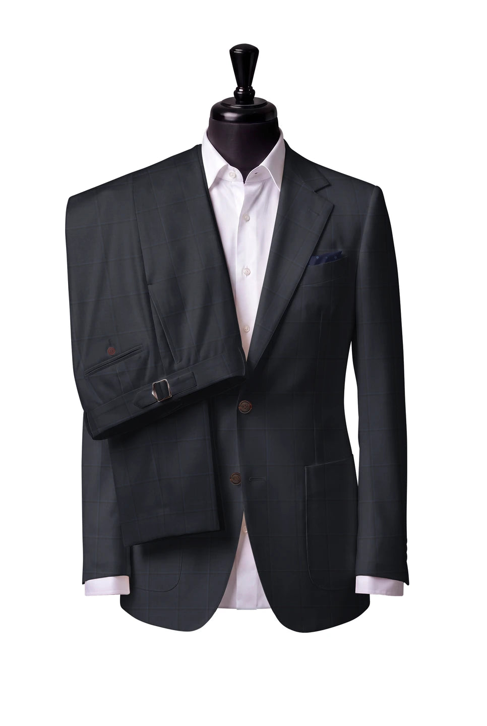 Tallia Navy Windowpane Suit — Style 4