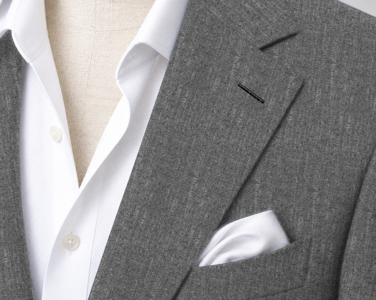 Grey Flannel Suit — fabric detail