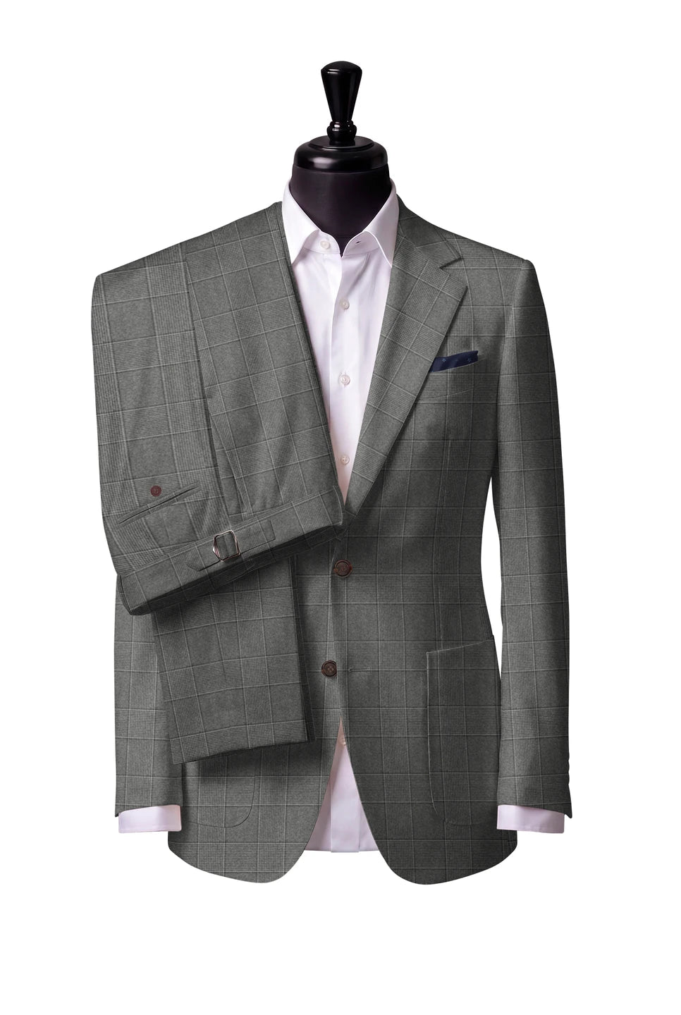 Grey Flannel Check Suit — Style 4