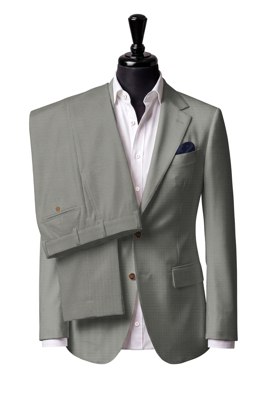 Grey Microcheck Suit — Style 2