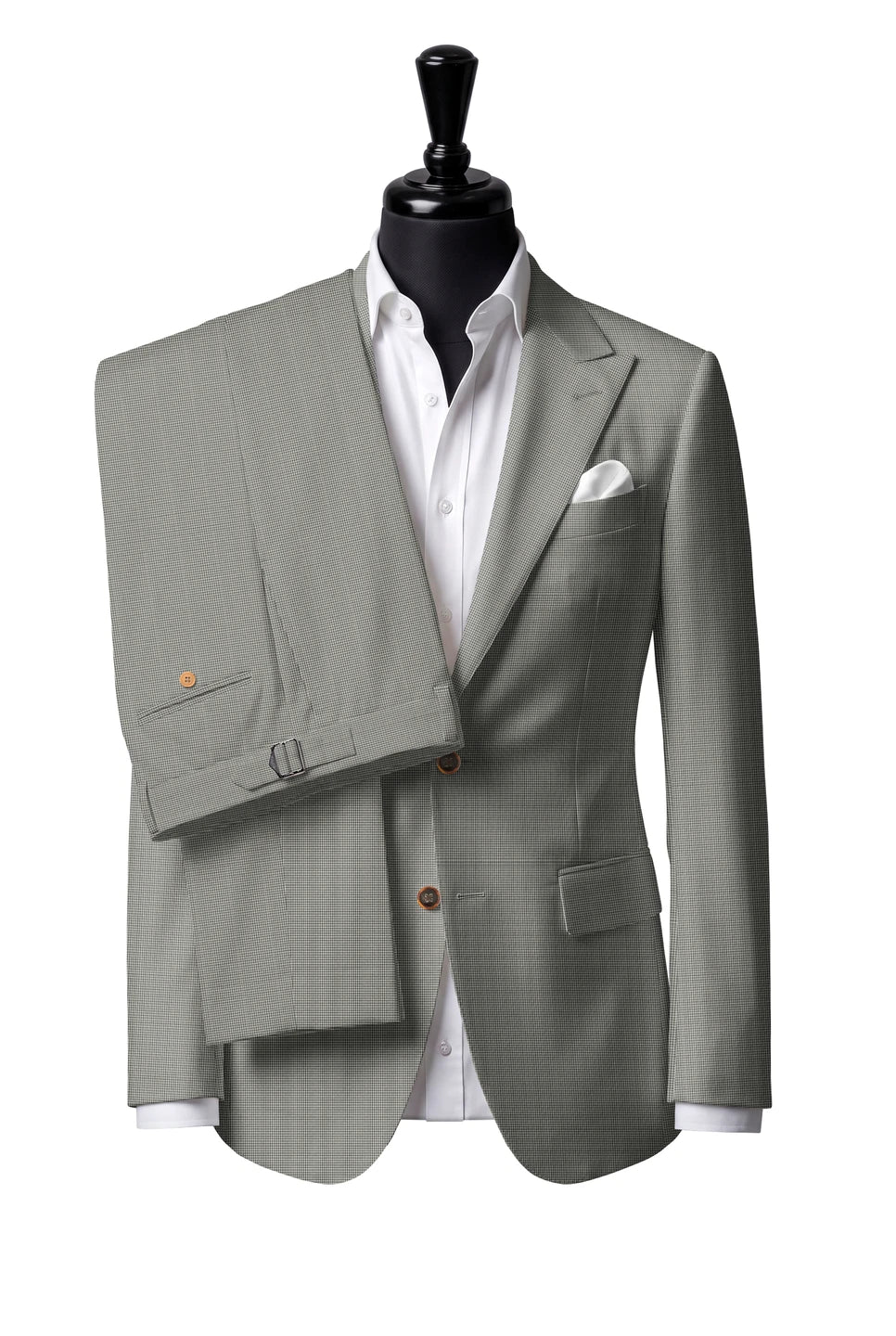 Grey Microcheck Suit — Style 3