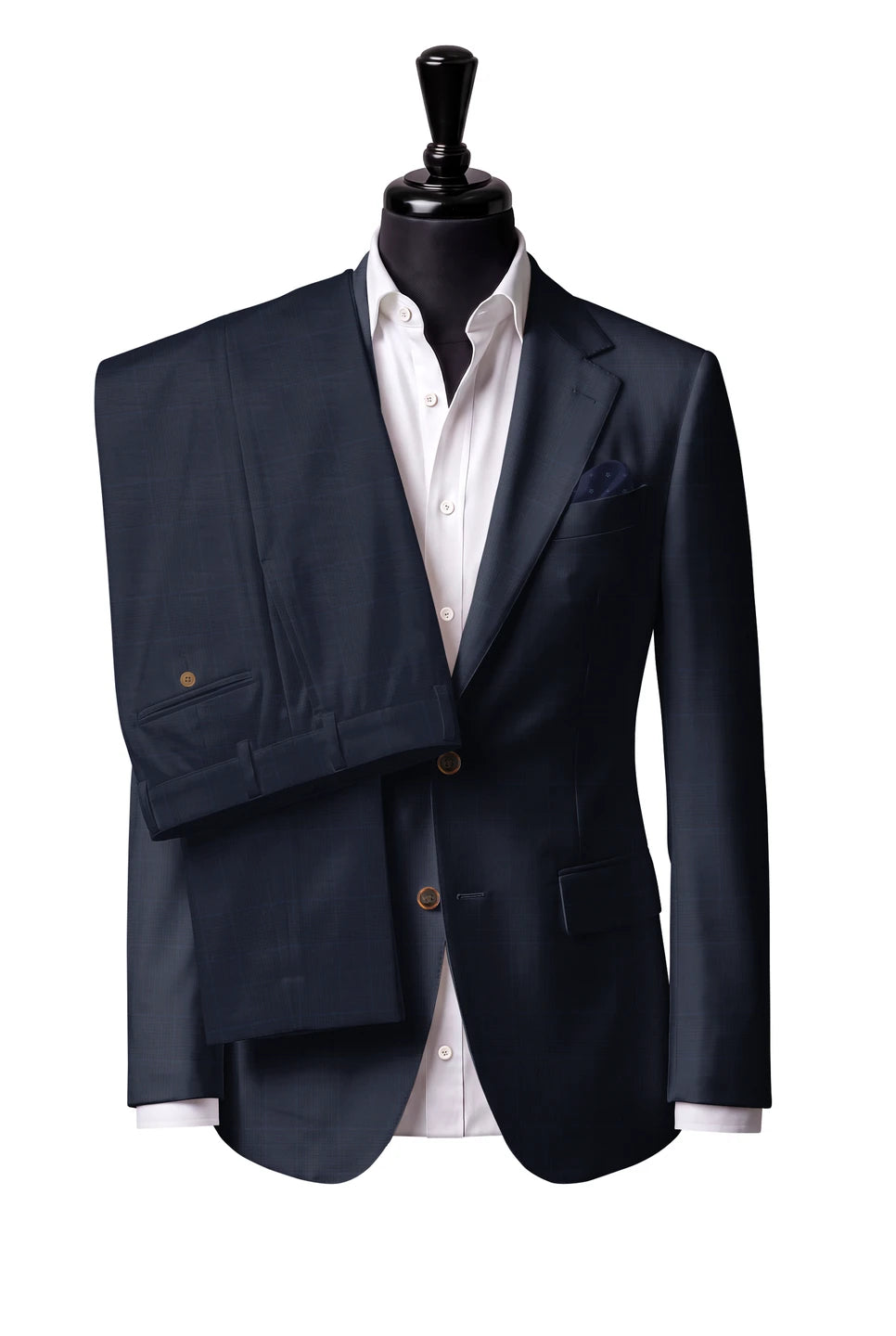 Trofeo Navy Check Suit — Style 2
