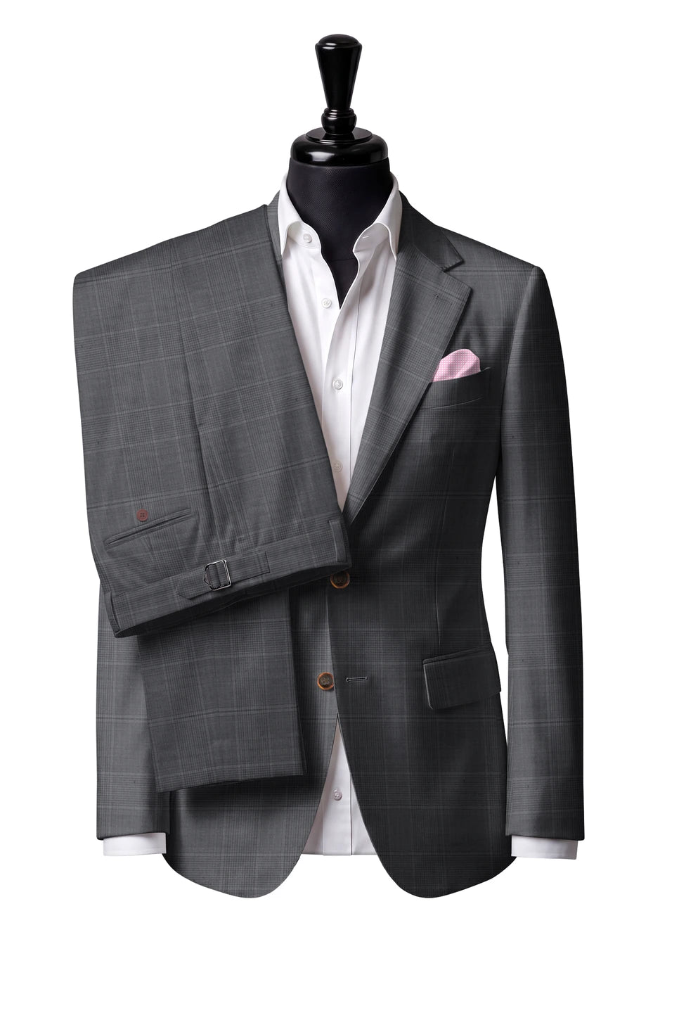 Trofeo Grey Glen Check Suit — Style 1