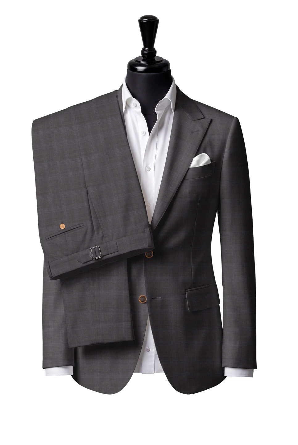 Trofeo Brown-Grey Check Suit — Style 3