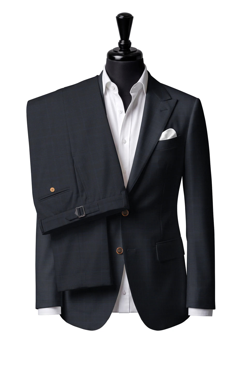 Trofeo Dark Navy Microcheck Suit — Style 3