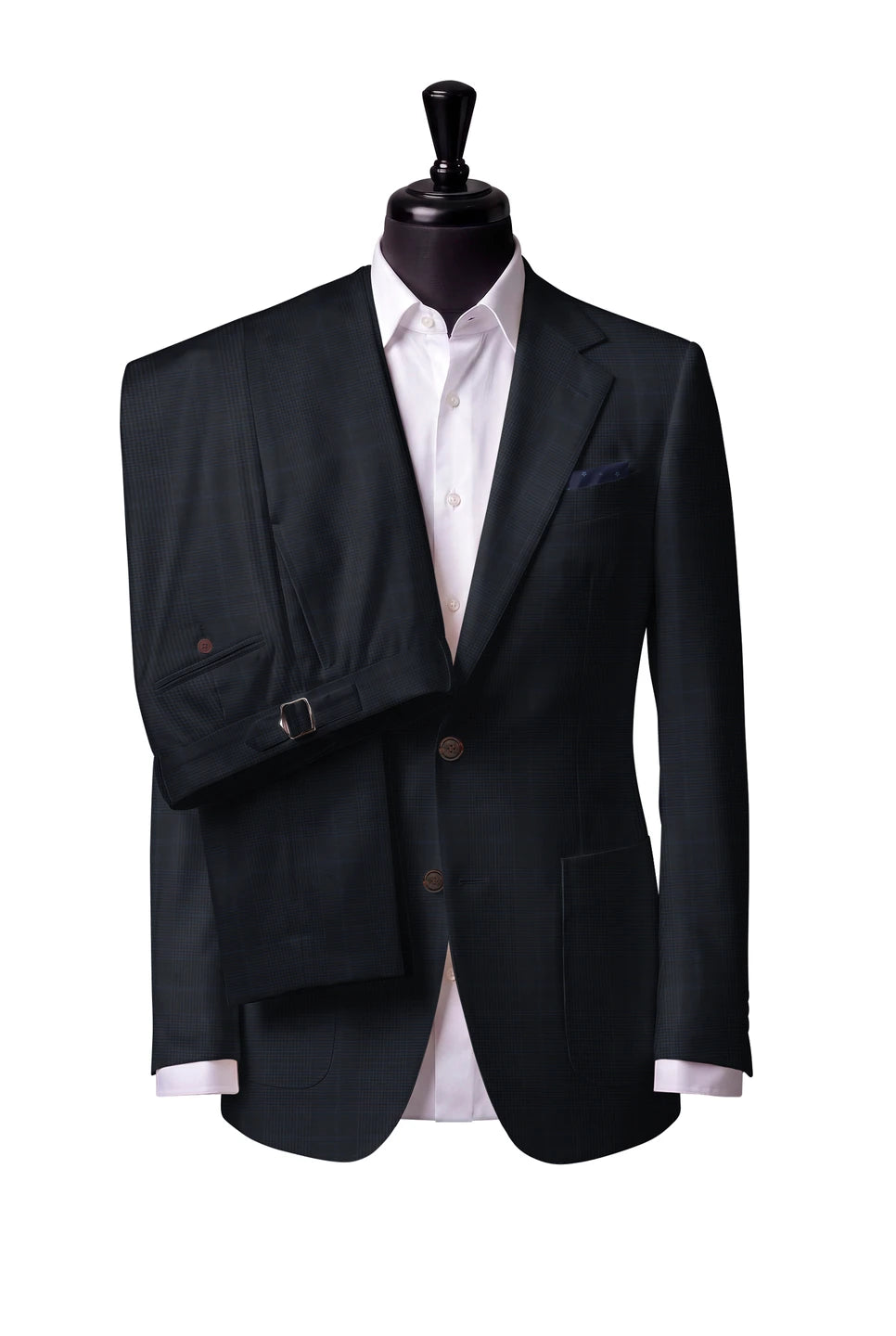 Trofeo Dark Navy Microcheck Suit — Style 4
