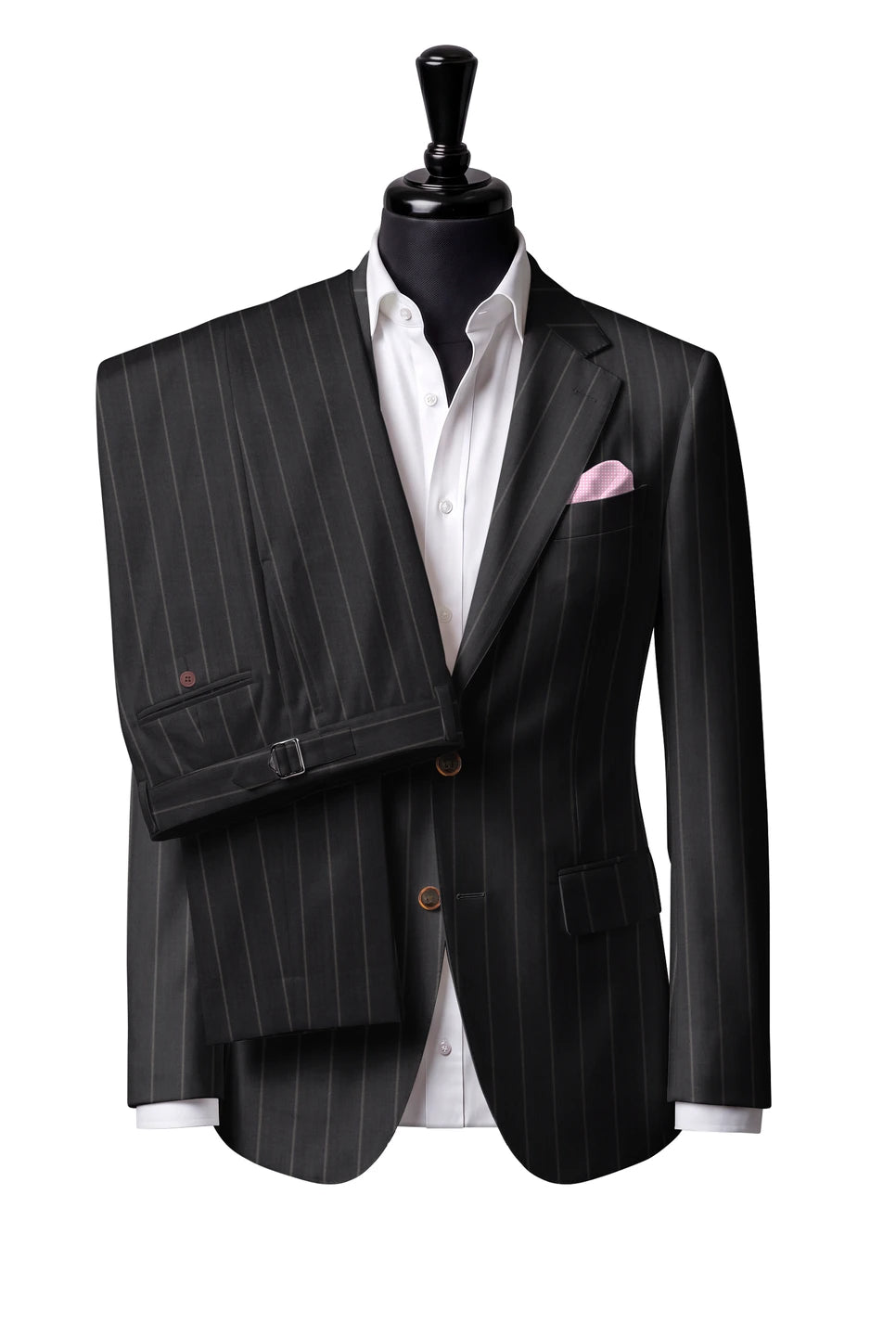 Trofeo Charcoal Stripe Suit — Style 1