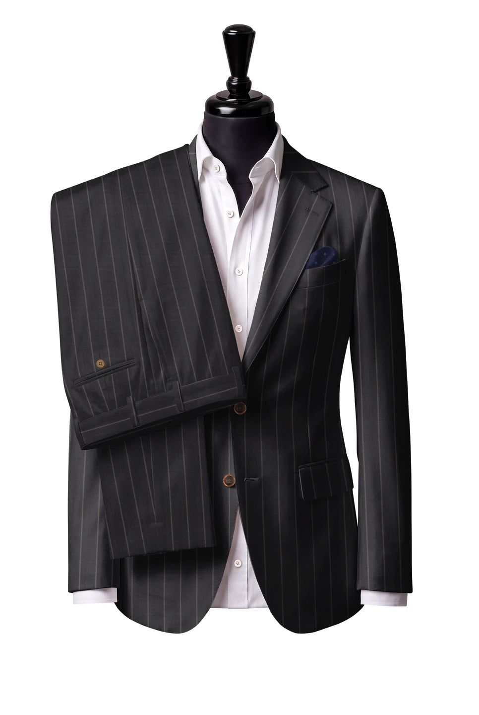 Trofeo Charcoal Stripe Suit — Style 2