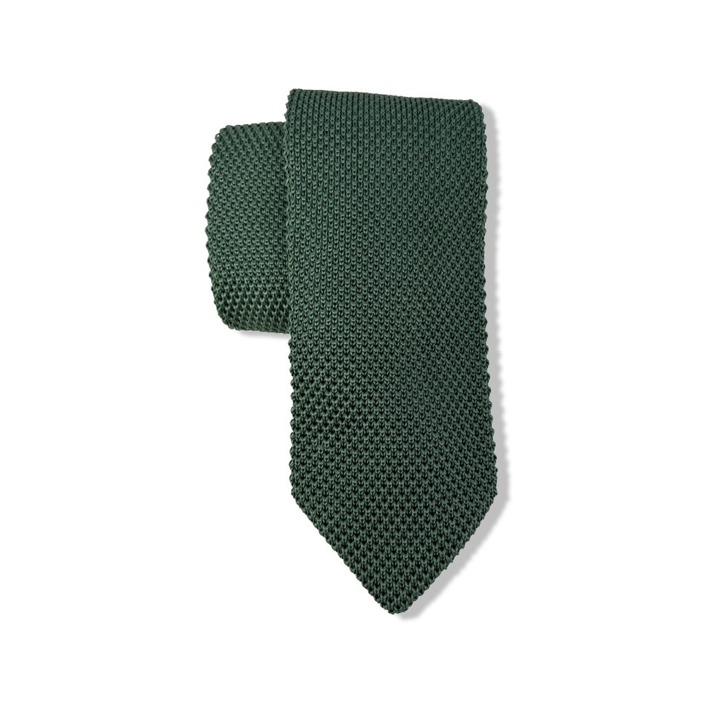 Green Knit Tie