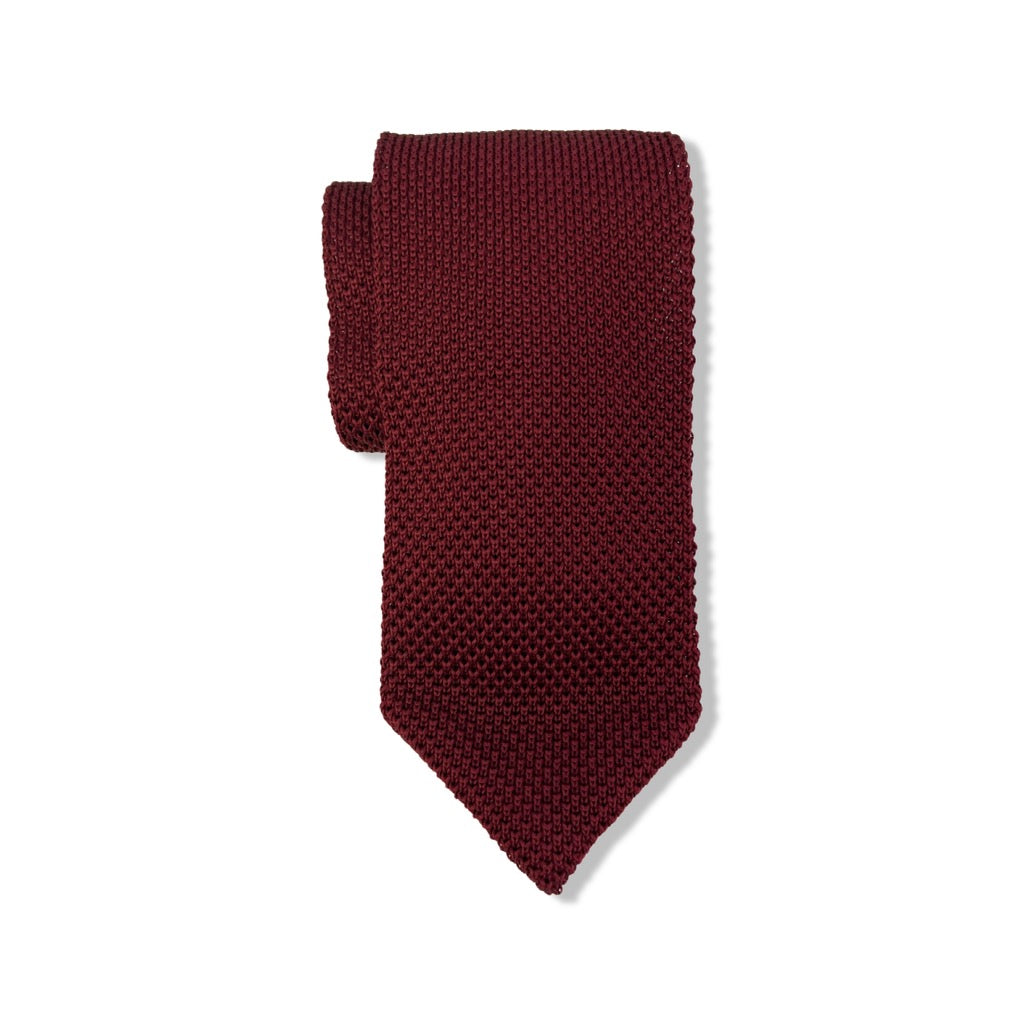 Brick Red Knit Tie