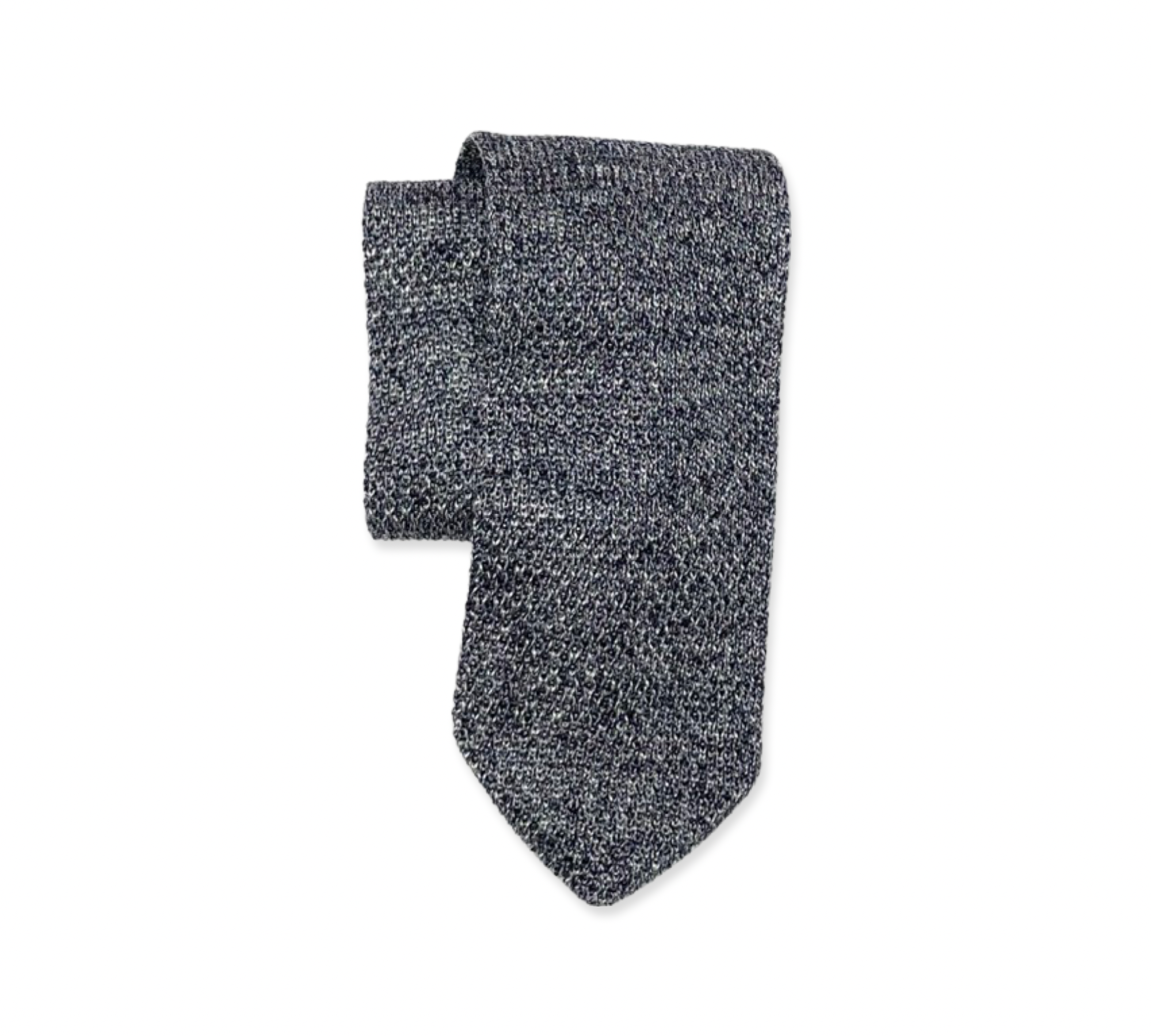 Grey Melange Knit Tie