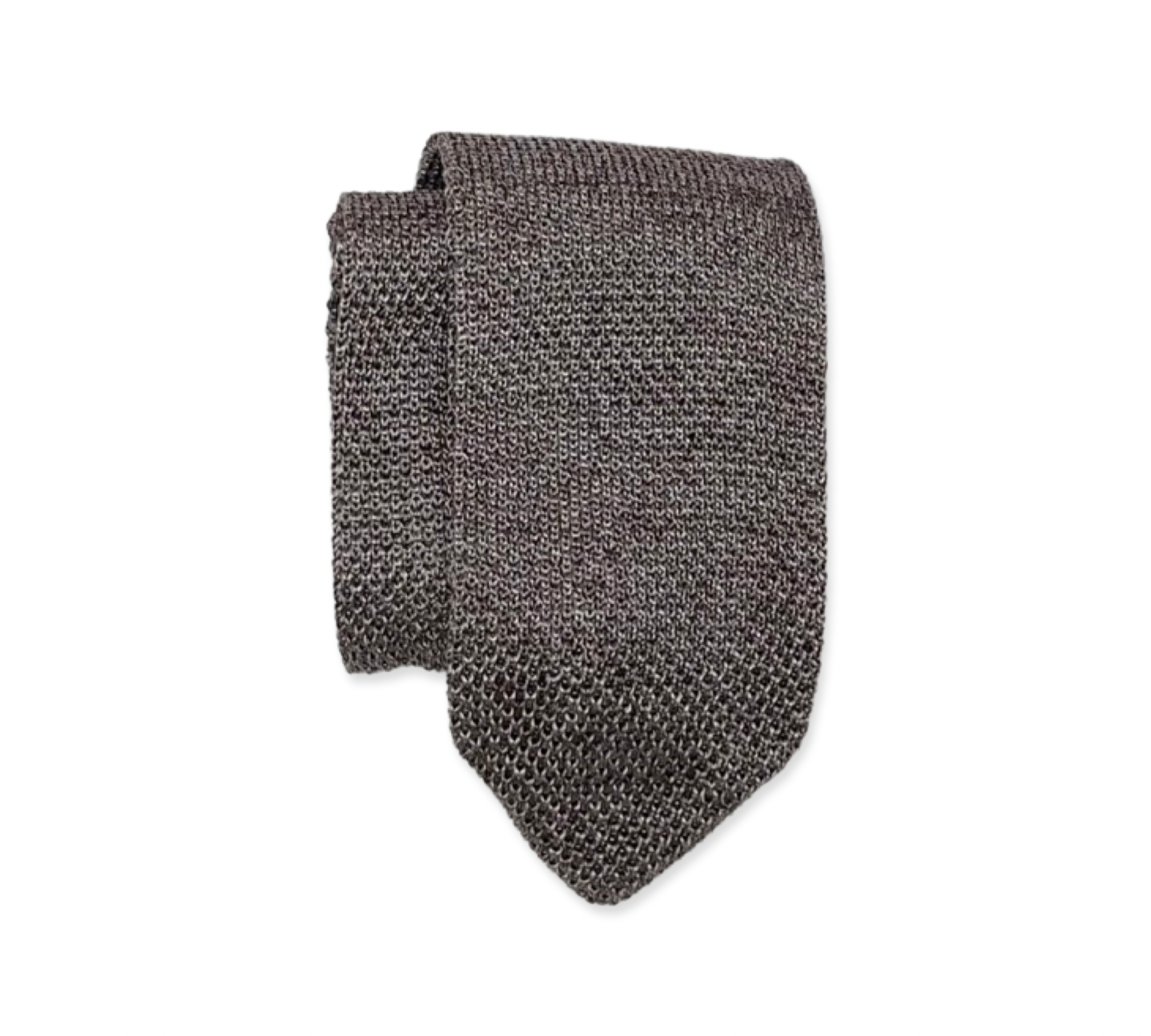 Light Brown Melange Knit Tie