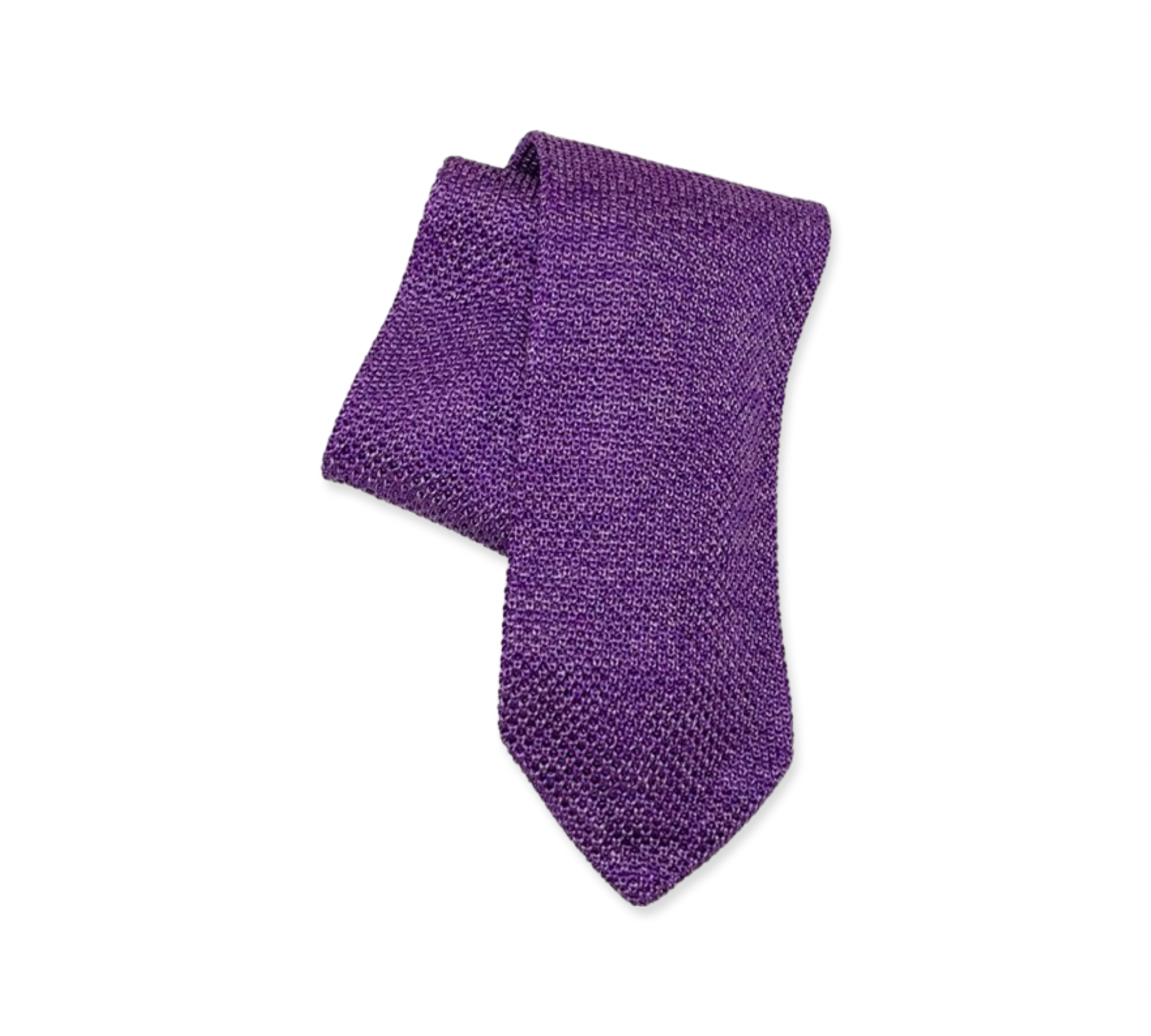 Purple Melange Knit Tie